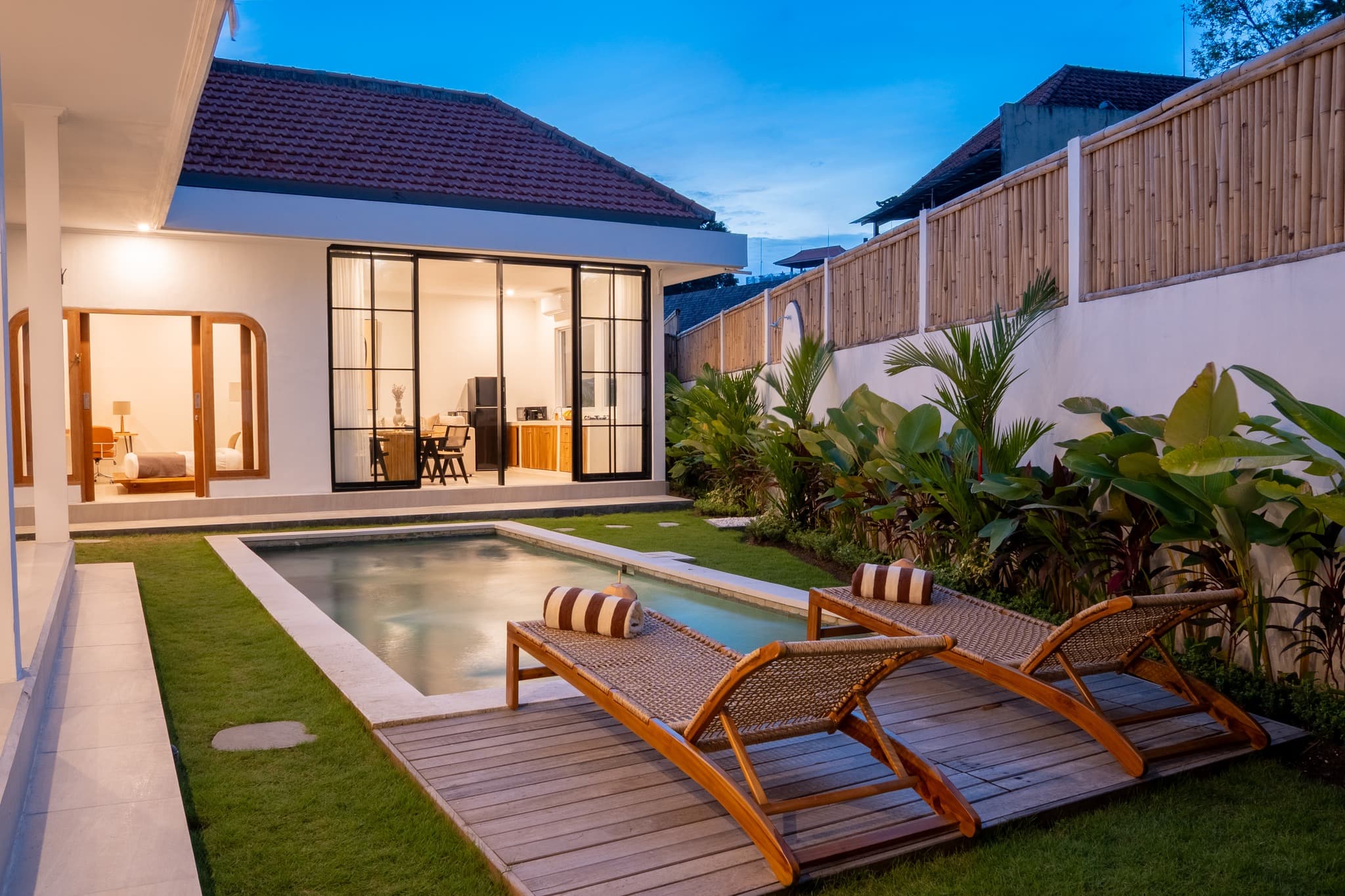 Exterior view of 3 Bedroom Villa in Central Canggu