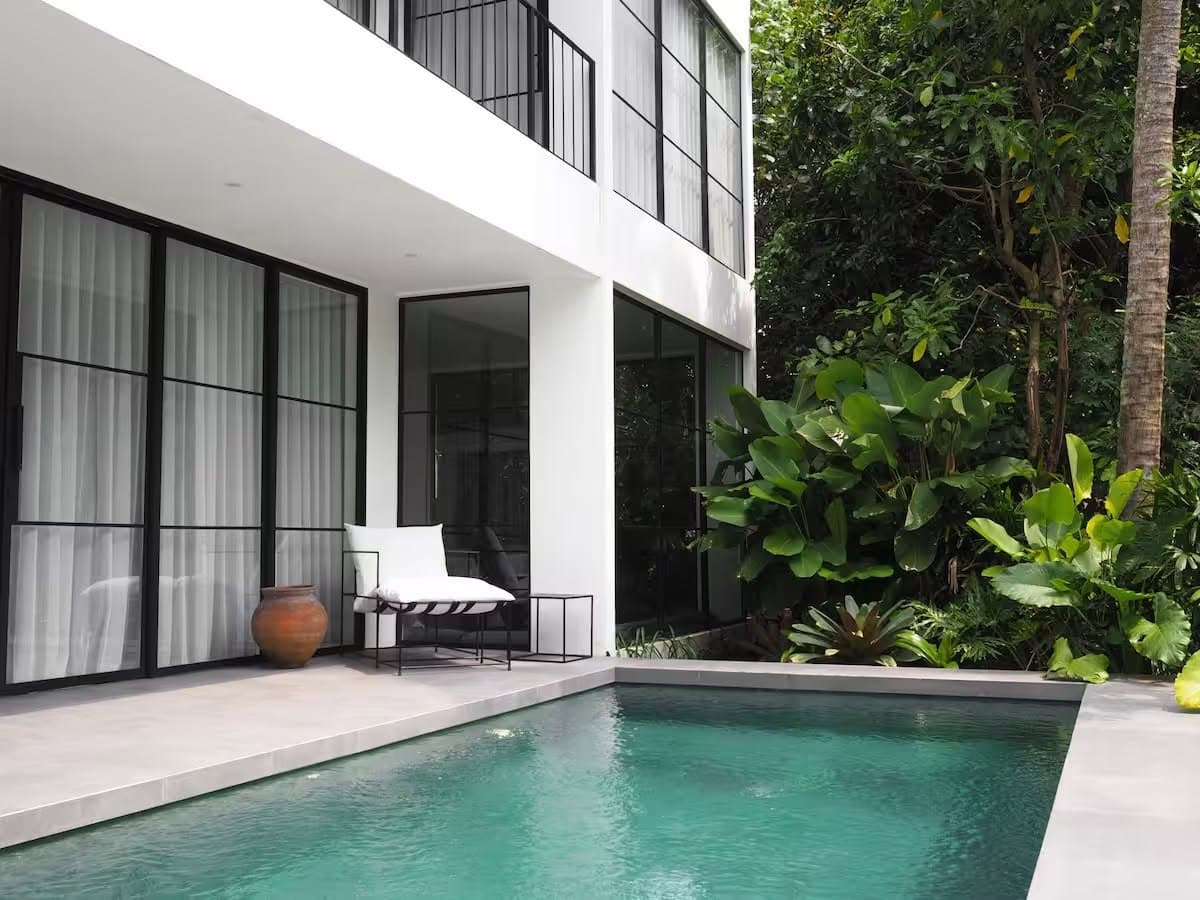 Exterior view of LUXURY 3-BEDROOM BEACHSIDE VILLA WITH BREATHTAKING JUNGLE & RICE FIELD VIEWS - Pererenan