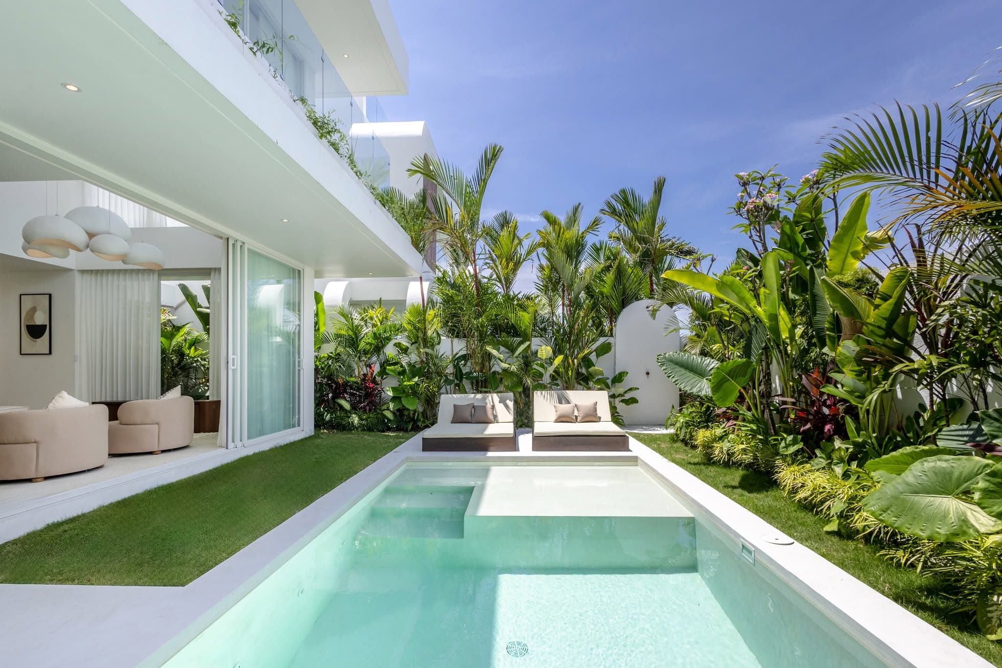 Exterior view of 3 BEDROOM LUXURY VILLA IN SESEH - JUST 100M TO BEACH)